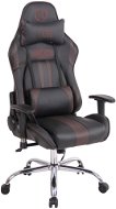 BHM GERMANY Limit XM s masážnou funkciou, syntetická koža, čierno-hnedá - Kancelárska stolička
