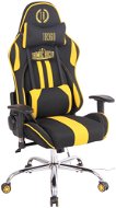 BHM GERMANY Limit XM s masážní funkcí, textil, černá / žlutá - Office Chair