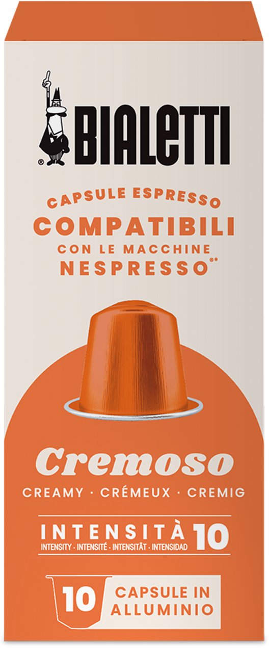 Bialetti Nespresso Cremoso, 10 kapszula