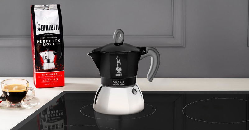 Bialetti NEW MOKA INDUCTION BLACK 4 CUPS