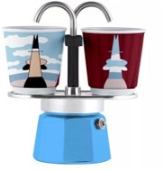 BIALETTI Set Mini Express "R" Magrite + 2 Porcelain Cups - Moka Pot