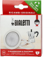 Bialetti Gasket (3 pcs) + Filter for 1-cup Aluminium Moka Pots - Spare Part