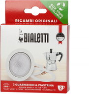 Bialetti Seal (3 pcs) + Filter for 2-Cup Aluminium Moka Pots - Spare Part