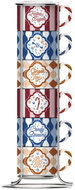 Bialetti Candyland Set of 6 Cups 60ml with Stand - Set of Cups