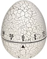 Mechanikus percmérő TFA 38.1033.02 - repedt tojás, fehér - Konyhai időzítő