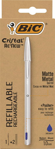 BIC ECO Cristal 1 mm - blau + 2 Minen - Kugelschreiber - Hauptbild