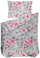 Bierbaum Satin linen Grey Roses - Bed Linen
