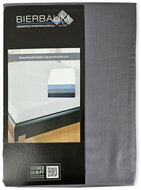 Bierbaum Satin sheet 140 × 200 cm anthracite - Bedsheet