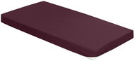 Bierbaum Jersey sheet 90 × 200 cm burgundy - Bedsheet