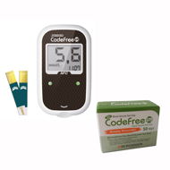 Glucometer SD Biosensor Action SET - r SD Codefree PLUS + 50 Strips - Glukometr