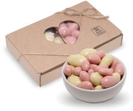 Bery Jones krabička sladká mix mandle v jahodovém jogurtu a bílé čokoládě 2 x 50g - Dárková krabička