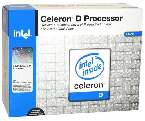Intel CELERON D 341 - 2,93GHz EM64T BOX socket 775 256KB cache - CPU - Main image