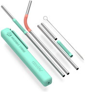 ASOBU steel straw mint 2 pcs - Straw