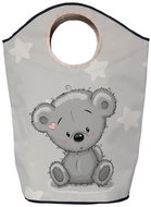 Butter Kings Laundry and Toy Basket grey teddy 80 l - Laundry Basket