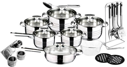 Blaumann Jumbo cookware set 27pcs Gourmet line BL-3134 - Cookware Set - Main image