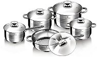 Blaumann Stainless-steel Pots Set 10 pcs Jumbo Gourmet Line BL-1637 - Cookware Set