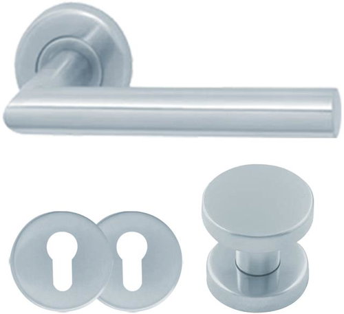Stroxx Julia stainless steel ball/crank PZ, right - Door Fittings - Main image