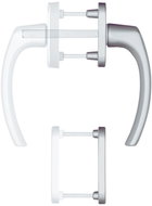 Blaugelb Balcony handle FGS 1758 indoor, steel, 45 deg. - Door Fittings