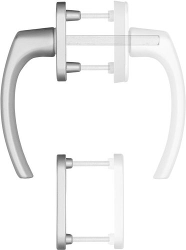 Blaugelb Balcony handle FGS 1758 outdoor, silver - Door Fittings - Main image