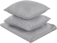 Embossed bedspread set with pillows 220×240 cm grey ALAMUT, 313440 - Bed Cover