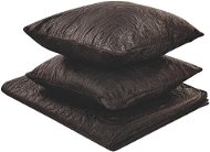 Bed Cover Embossed bedspread set with pillows 200×220 cm brown RAYEN, 313739 - Přehoz na postel