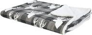 Blanket 150×200 cm grey with white LUTTO, 235864 - Blanket