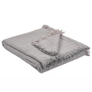 Cotton blanket 124 x 160 cm grey KAVAKLAR, 252919 - Blanket