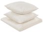 Bed Cover Set of embossed bedspreads and pillows 160×220 cm cream RUDKHAN, 313079 - Přehoz na postel