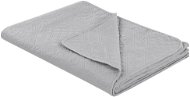 Embosovaná prikrývka na posteľ 160 × 220 cm sivá ALAMUT, 313259 - Prikrývka na posteľ