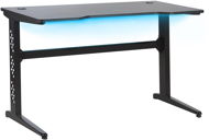 RGB LED gaming table 120×60 cm black DEXTER, 250371 - Gaming Desk
