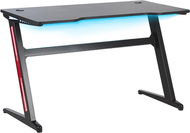 RGB LED gaming table 120×60 cm black DARFUR , 250391 - Gaming Desk