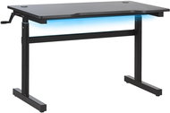 RGB LED manually adjustable gaming table 120×60 cm black DURBIN, 250394 - Gaming Desk