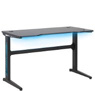 RGB LED gaming table 120×60 cm black DORAN , 250401 - Gaming Desk