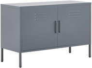 Ocelová šedá komoda URIA, 227620 - Komoda