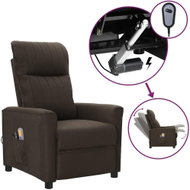 Elektrické masážní křeslo tmavě hnědé textil, 3098894 - Massage Chair