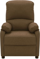 Masážní polohovací křeslo tmavě hnědé textil, 339117 - Massage Chair