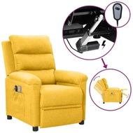 Elektrické masážní křeslo žluté textil, 3098986 - Massage Chair