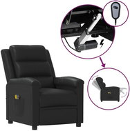 Elektrické masážní křeslo černé umělá kůže, 3098994 - Massage Chair