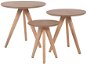 Sada tří stolků světlé dřevo VEGAS, 143555 - Odkládací stolek