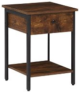 Pomocný stôl z tmavého dreva VESTER, 251861 - Odkladací stolík