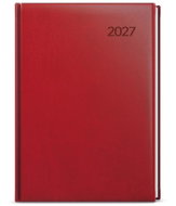 BALOUŠEK Ctirad Vivella denní 2027, bordó, A5, 14,3 × 20,5 cm - Planner