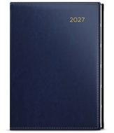BALOUŠEK Ctirad s výsekem Premier denní 2027, modrý, A5, 14,3 × 20,5 cm - Planner