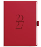 BALOUŠEK David Deny denní 2027, červený, A5, 14,3 × 20,5 cm - Planner