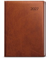 BALOUŠEK David Vivella denní 2027, hnědý, A5, 14,3 × 20,5 cm - Planner