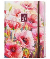 BALOUŠEK David Lamino denní Máky 2027, A5, 14,3 × 20,5 cm - Planner