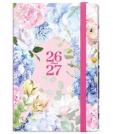 BALOUŠEK Lungo 18-Month Weekly Flowers 2027 Diary, B6, 12 × 18 cm - Planner