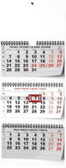 BALOUŠEK tříměsíční skládaný s mezinárodními svátky 2027, 29,2 × 72 cm - Wall Calendar