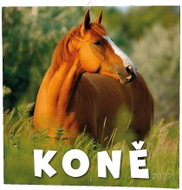 BALOUŠEK poznámkový Koně 2027, 28,5 × 28,5 cm - Wall Calendar