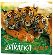 BALOUŠEK poznámkový Zvířátka 2027, 28,5 × 28,5 cm - Wall Calendar
