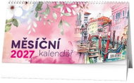 BALOUŠEK Měsíční 2027, 30 × 15 cm - Desk Calendar